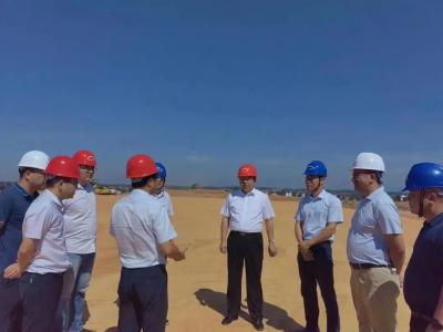 罗辉调研西二环高快项目TJ3标施工便路