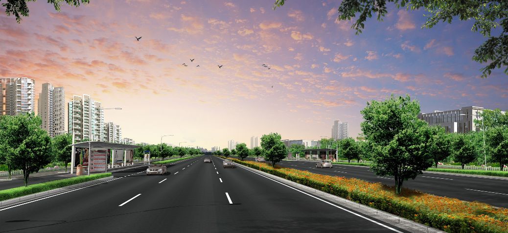 青山湖南大路一期项目从解放东路—新溪桥路段